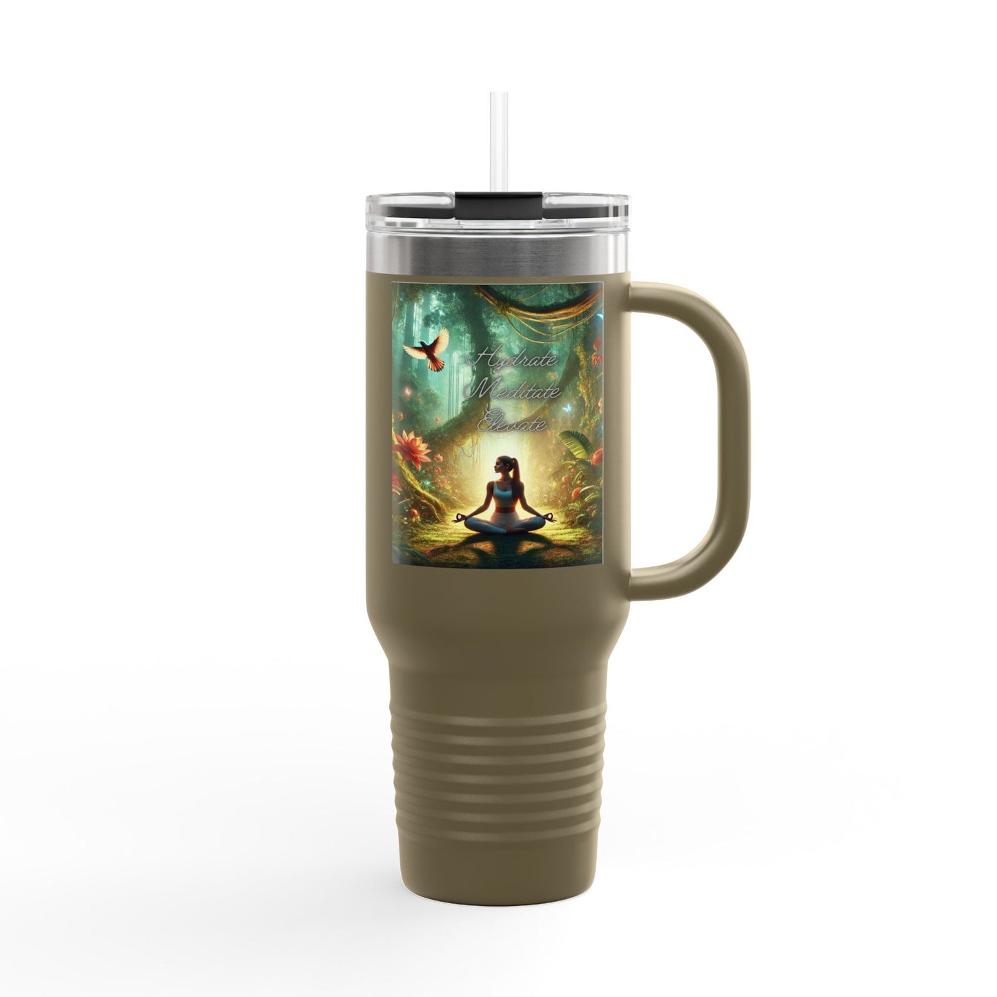 Hydrate, Meditate, Elevate - Your Perfect Workout Tumbler, 40oz