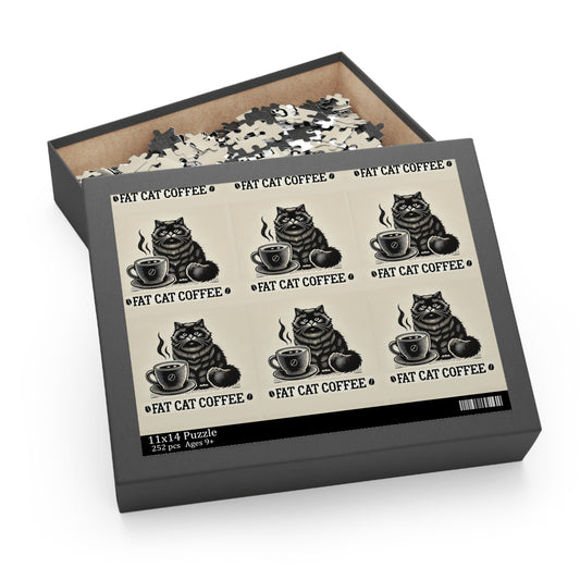 Fat Cat Coffee Puzzle (252, 500-Piece) (Ages 9+)