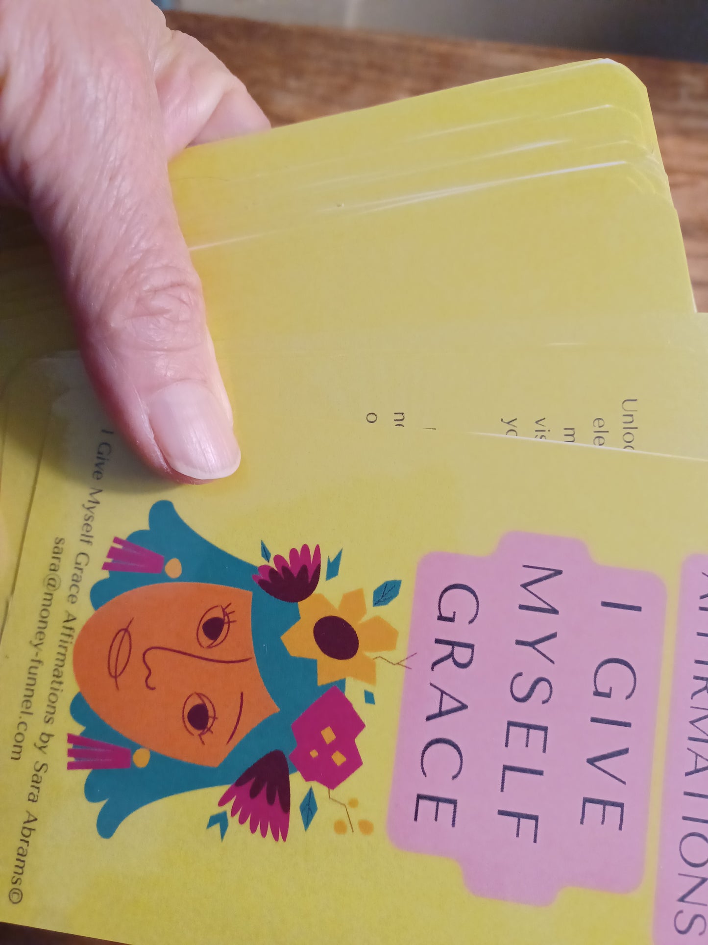 I Give Myself Grace Affirmation Cards – A Journey to Self-Love